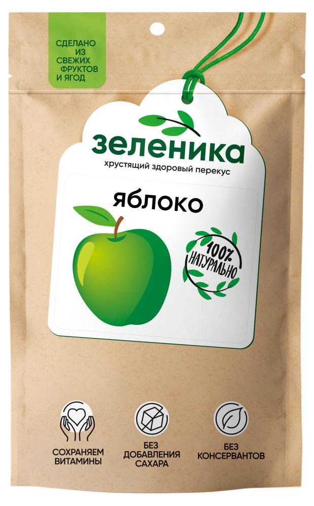 

Снеки Зеленика Здоровый фруктовый перекус из яблока, 20 г