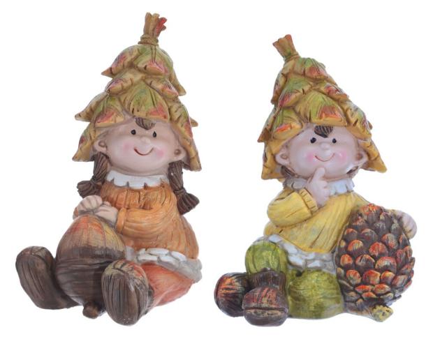 

Фигурка декоративная Мальчик/Девочка, 16 см