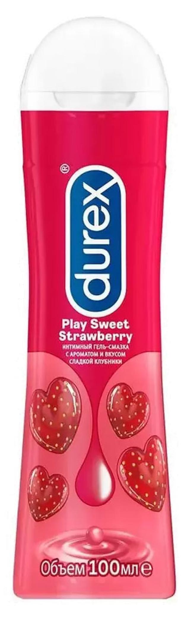 Гель-смазка Durex Play Sweet strawberry, 100 мл гель смазка durex play heat 100 мл