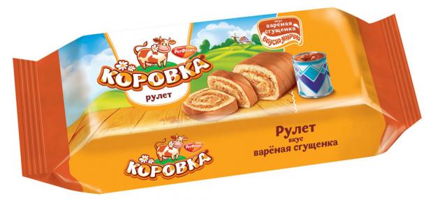 

Рулет бисквитный «Рот Фронт» Коровка с вареной сгущенкой, 200 г