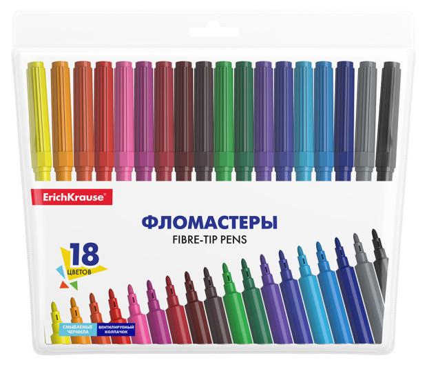 

Фломастеры ErichKrause Basic, 18 цветов