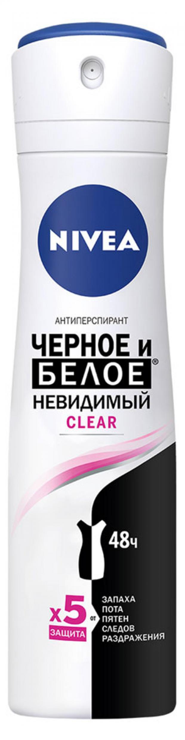 Антиперспирант спрей Nivea Clear невидимая защита, 150 мл