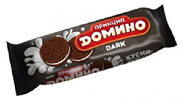 Печенье Принцип Домино Dark со сливочной начинкой, 100 г