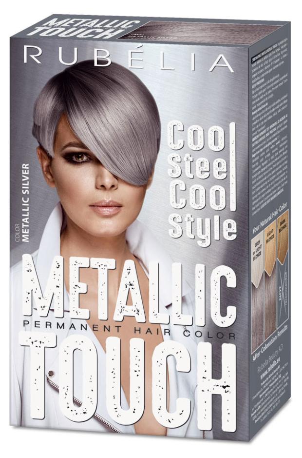 

Краска для волос Rubella тонMetallic Silver серебро, 100 мл
