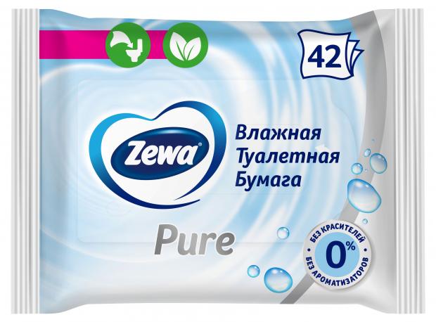

Бумага туалетная бумага Zewa без аромата, влажная, 42 шт