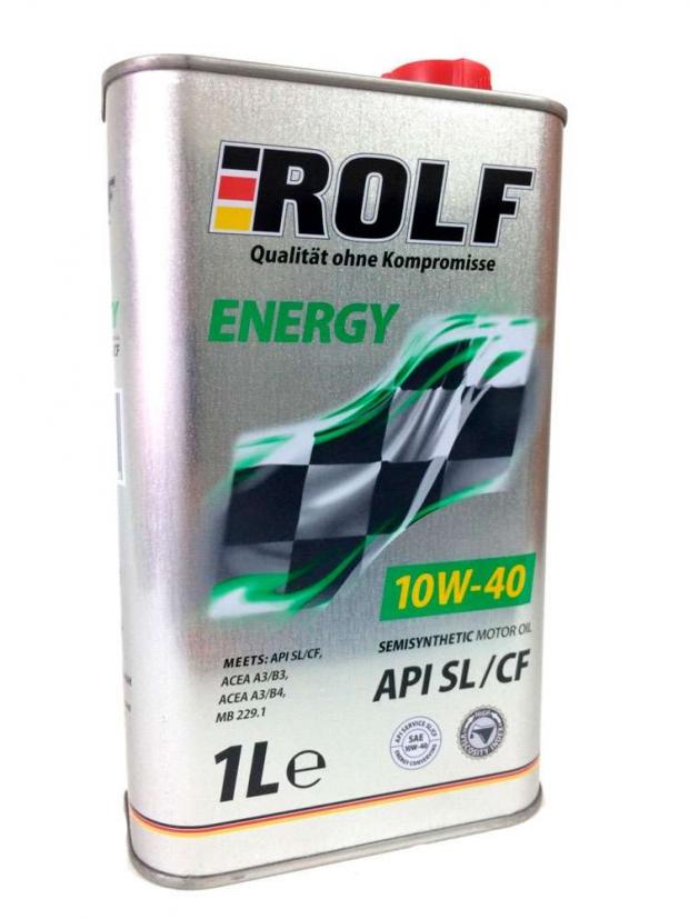 

Масло моторное ROLF Energy 10W40 API SL/CF полусинтетическое, 1л