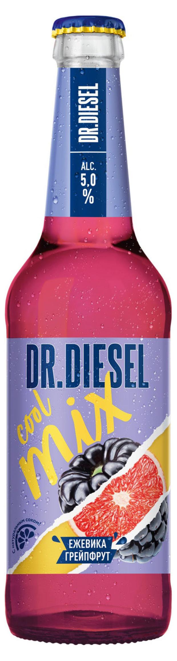Пивной напиток Doctor Diesel Ежевика грейпфрут 5%, 450 мл