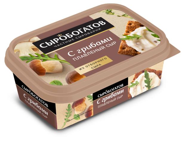 Сыр плавленый Сыробогатов с грибами 50% БЗМЖ, 200 г