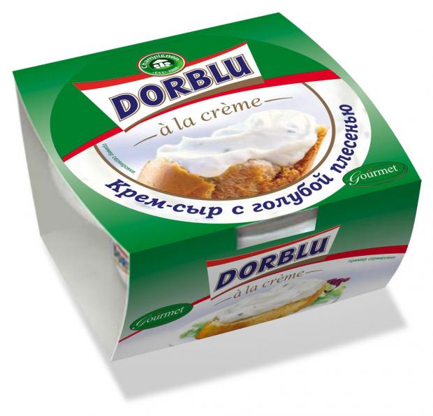 Крем-сыр мягкий Dorblu a la creme с голубой плесенью 65% БЗМЖ, 80 г