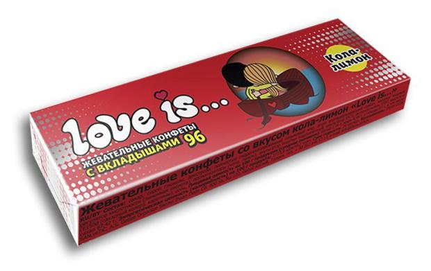 

Конфеты жевательные Love Is со вкусом колы и сочного лимона, 25 г