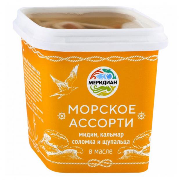 Морское ассорти Меридиан в масле, 250 г