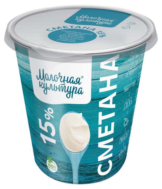 

Сметана Молочная культура 15% БЗМЖ, 270 г