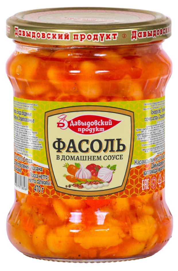 Фасоль Давыдовский продукт в домашнем соусе, 470 г