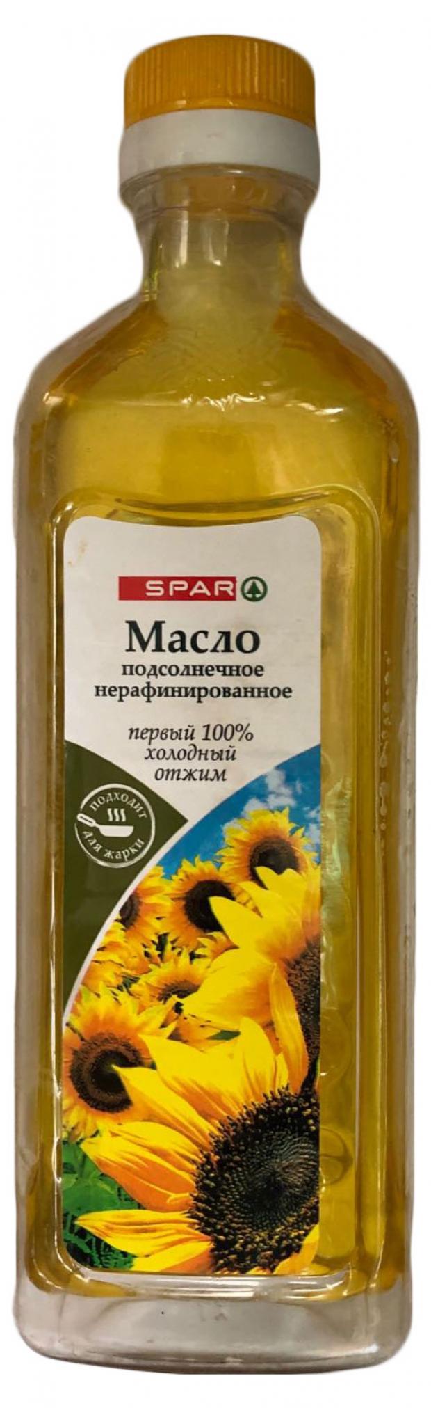 Подсолнечное масло Spar Нерафинированное холодного отжима 1 л
