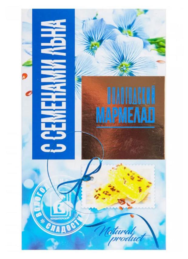 Мармелад КФ Вологда Холестерин нет с семенами льна, 240 г