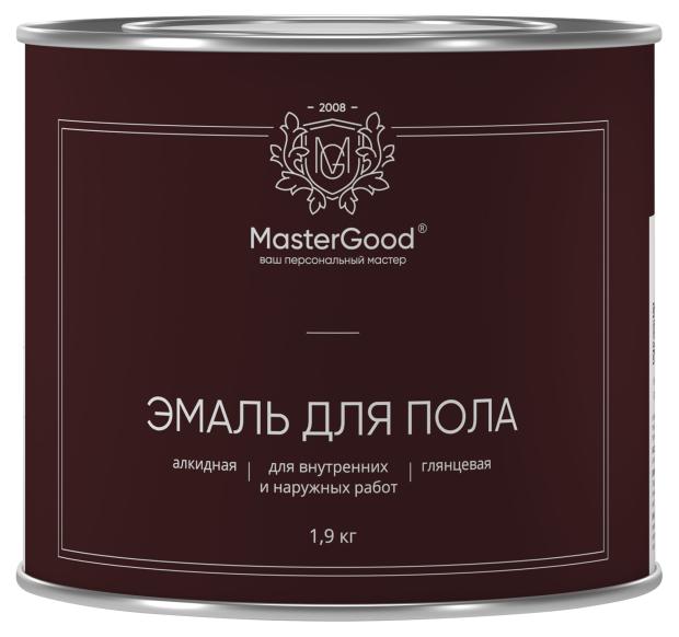 Эмаль для пола Master Good красно-коричневая, 1,9 кг