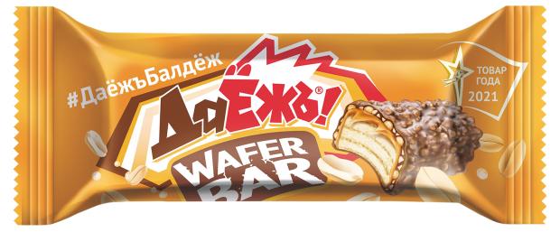 Конфеты ДАЕЖЪ Wafer Bar с карамелью, арахисом и криспи, 30 г