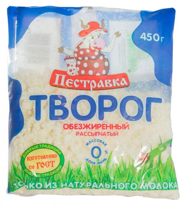 Творог Пестравка 0,3% БЗМЖ, 450 г