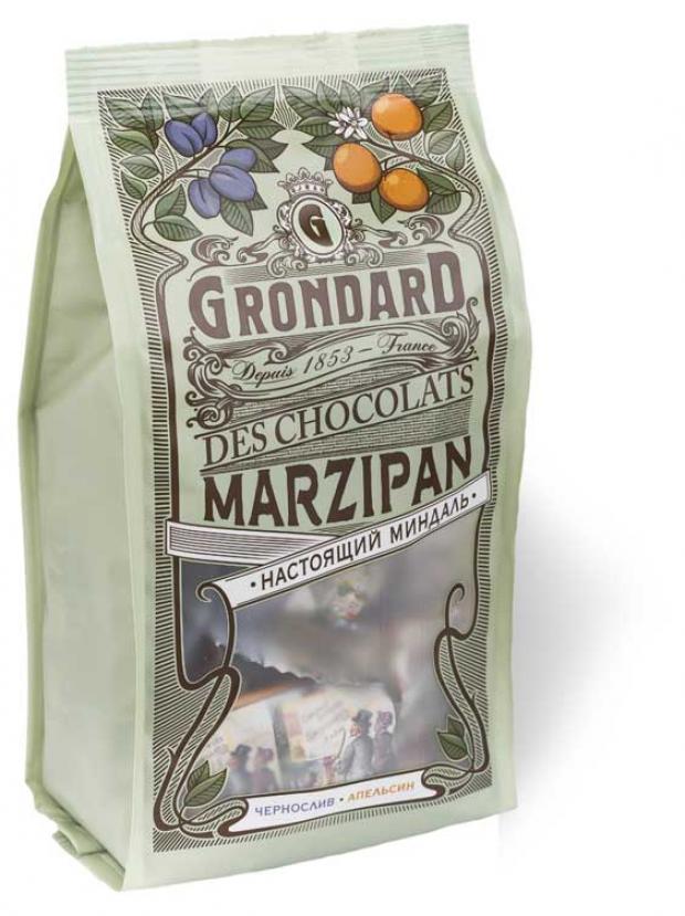 

Конфеты GRONDARD марципановые апельсин и чернослив, 168 г
