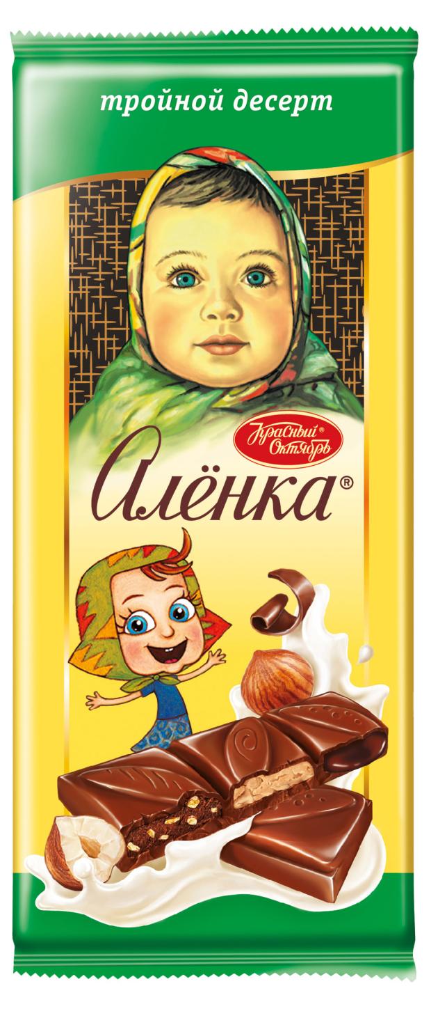 

Шоколад Аленка с начинкой Тройной десерт, 85 г