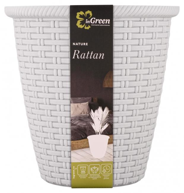 

Кашпо InGreen Rattan Утренний туман Ø21 см, 21,2 см