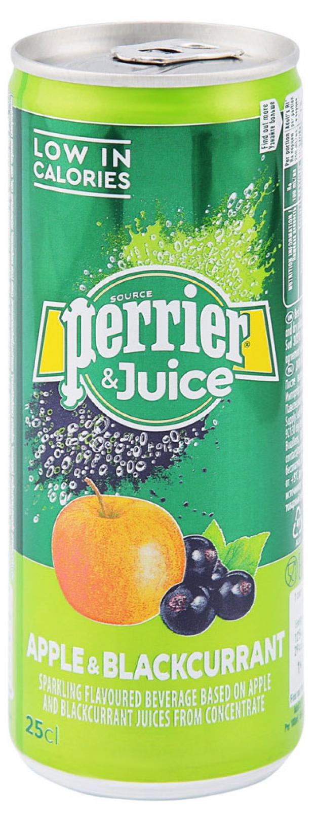 

Напиток газированный Perrier с соком яблока и черной смородины, 250 мл