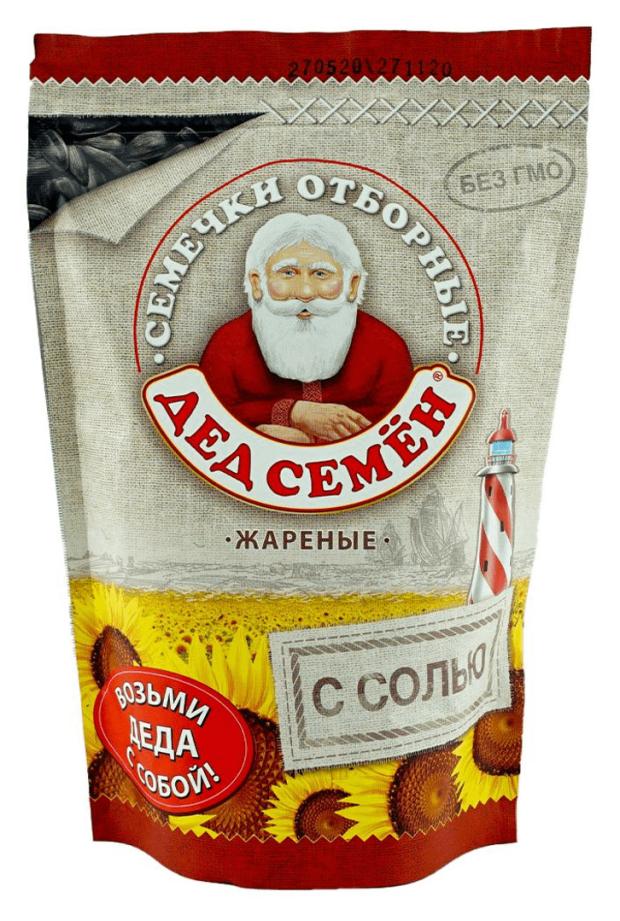 Семечки подсолнечные Дед Семен отборные жареные с солью, 250 г