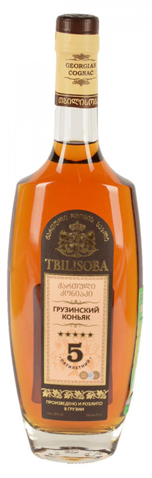 Коньяк Tbilisoba пятилетний Грузия, 0,5 л
