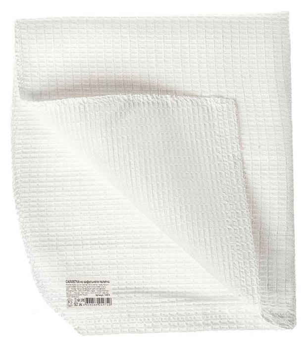 Салфетка вафельная HomeQueen белая 40х40 см 58₽