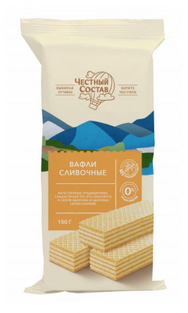 

Вафли «Честный Состав» Сливочные, 150 г