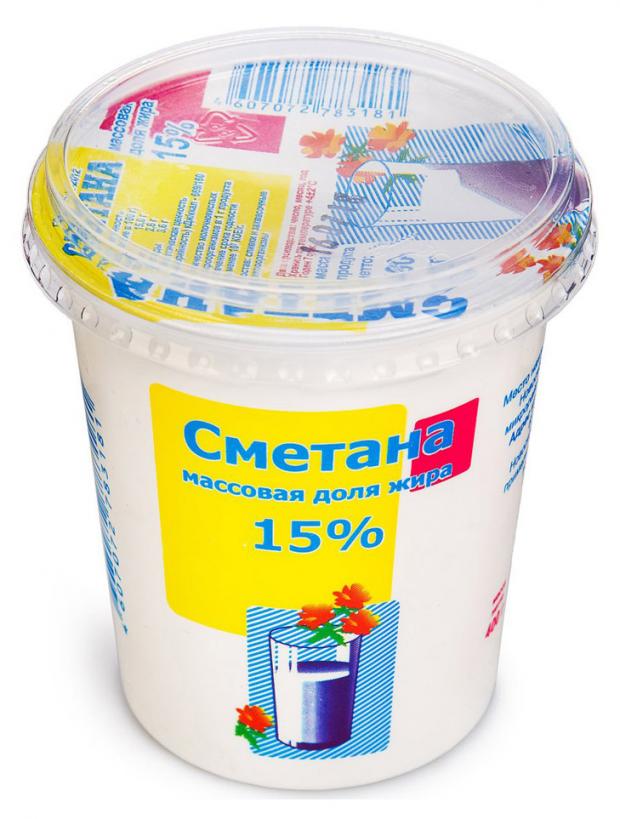 Сметана Ирмень 15% БЗМЖ, 400 г