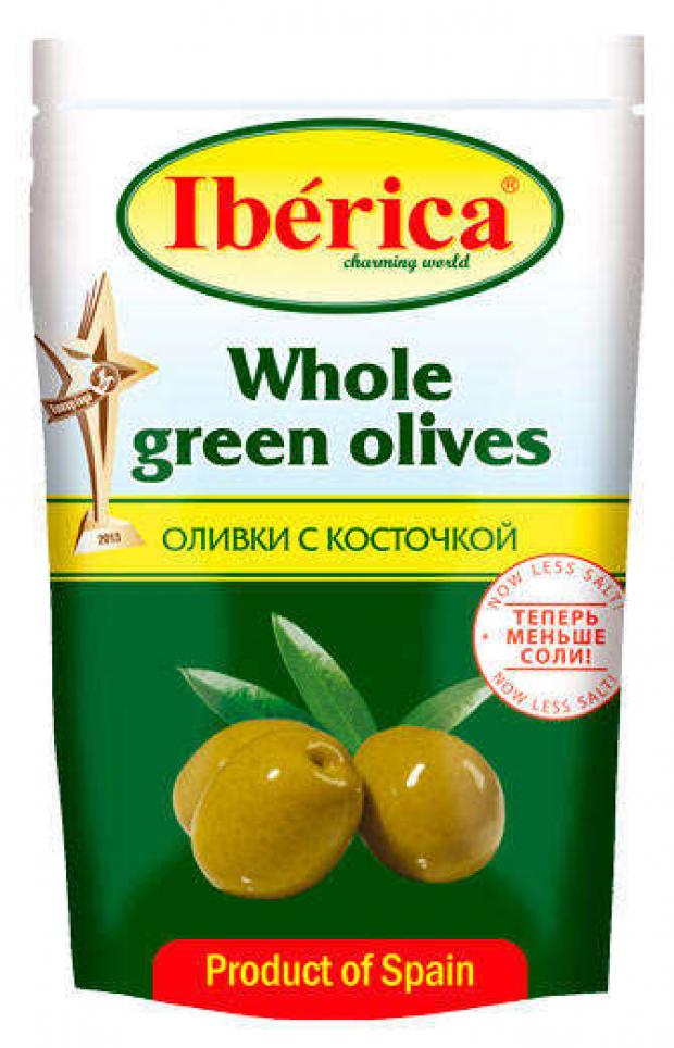 

Оливки зеленые Iberica с косточкой, 170 г