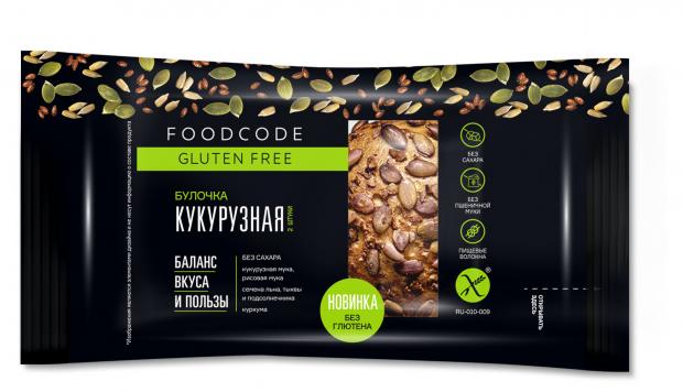 

Булочка кукурузная FOODCODE, без глютена, 2 шт, 120 г