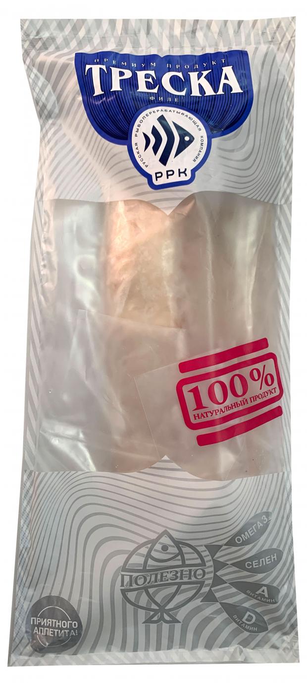 Треска замороженная РРК филе на коже, 500 г