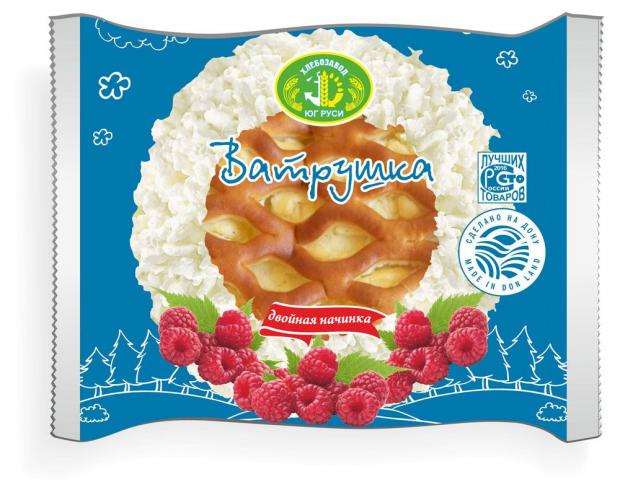 Ватрушка с творогом и малиной Хлебозавод Юг Руси, 220 г