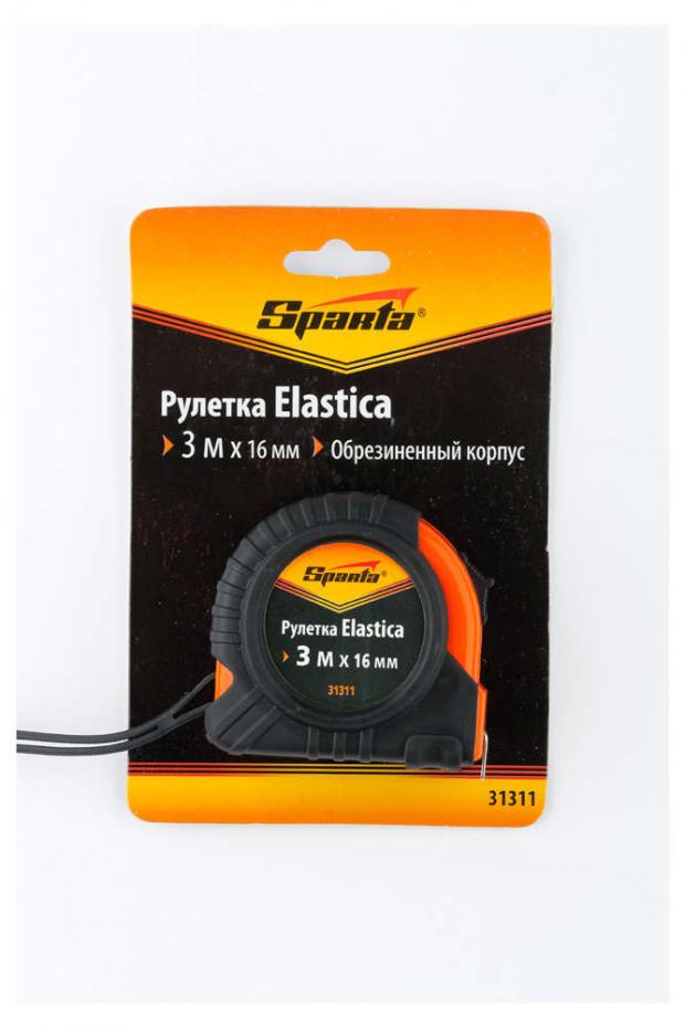 

Рулетка Sparta Elastica обрезиненный корпус, 3 м x 16 мм