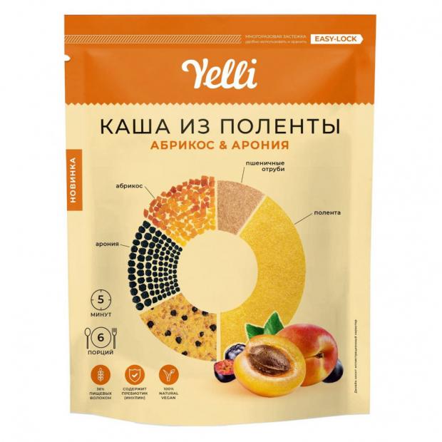 

Каша из поленты Yelli Абрикос и Арония, 200 г