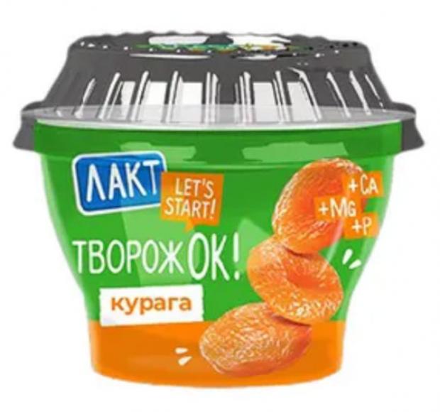 Масса творожная Лакт творожок с курагой 4% БЗМЖ, 180 г