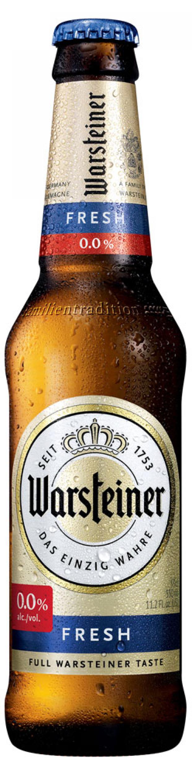 Пиво безалкогольное Warsteiner Premium Fresh светлое фильтрованное, 330 мл