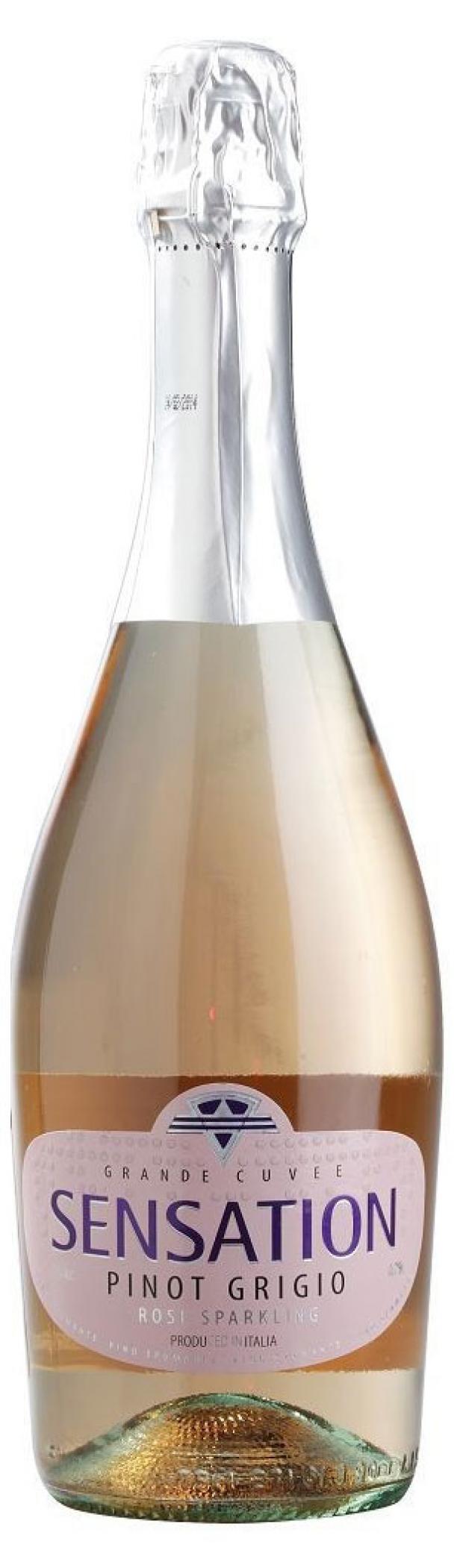 Игристое вино Sensation Pinot Grigio Rose розовое сухое Италия, 0,75 л