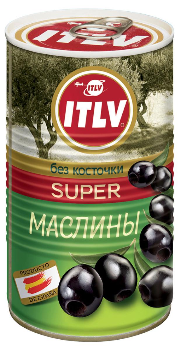 Маслины черные ITLV без косточки, 370 мл