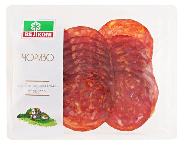 

Колбаса сырокопченая ВЕЛКОМ Чоризо нарезка, 150 г