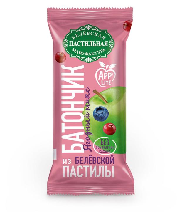 

Батончик из пастилы Белевская пастильная мануфактура ягодный микс, 35 г