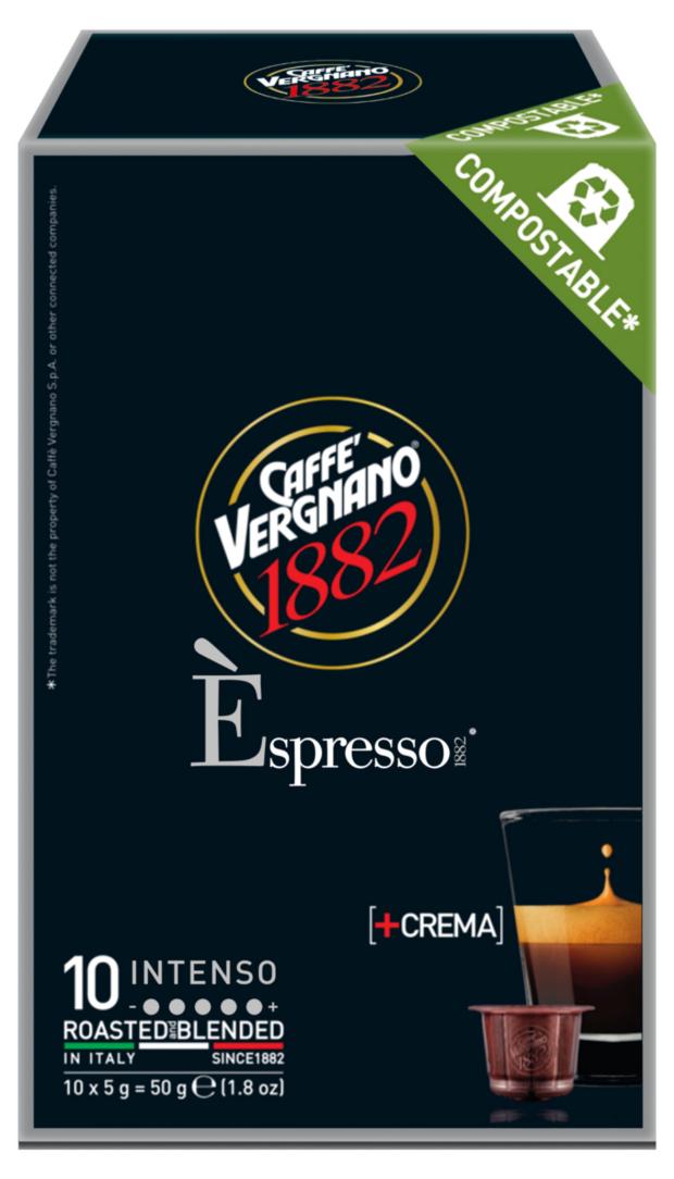 цена Кофе в капсулах Caffe Vergnano Espresso Intenso, 10 капсул