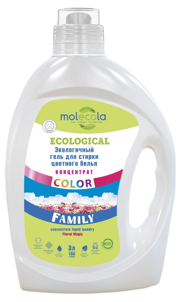 

Гель для стирки Molecola Family Color, 3 л