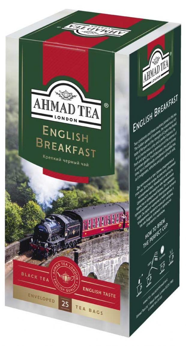 Чай черный Ahmad Tea English Breakfast в пакетиках, 25х2 г чай черный richard english breakfast в пакетиках 100х2 г