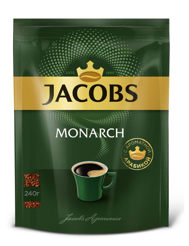 Кофе растворимый Jacobs Monarch сублимированный, 240 г