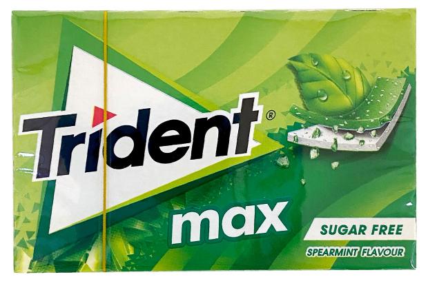 

Жевательная резинка Trident без сахара со вкусом мяты, 23 г