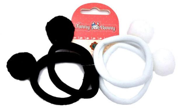 Резинка для волос в ассортименте Funny Bunny Ach1-19, 4 шт