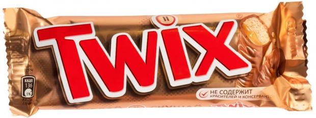 Батончик шоколадный TWIX с карамелью, 55 г батончик обыкновенное чудо шоколадный 55 г